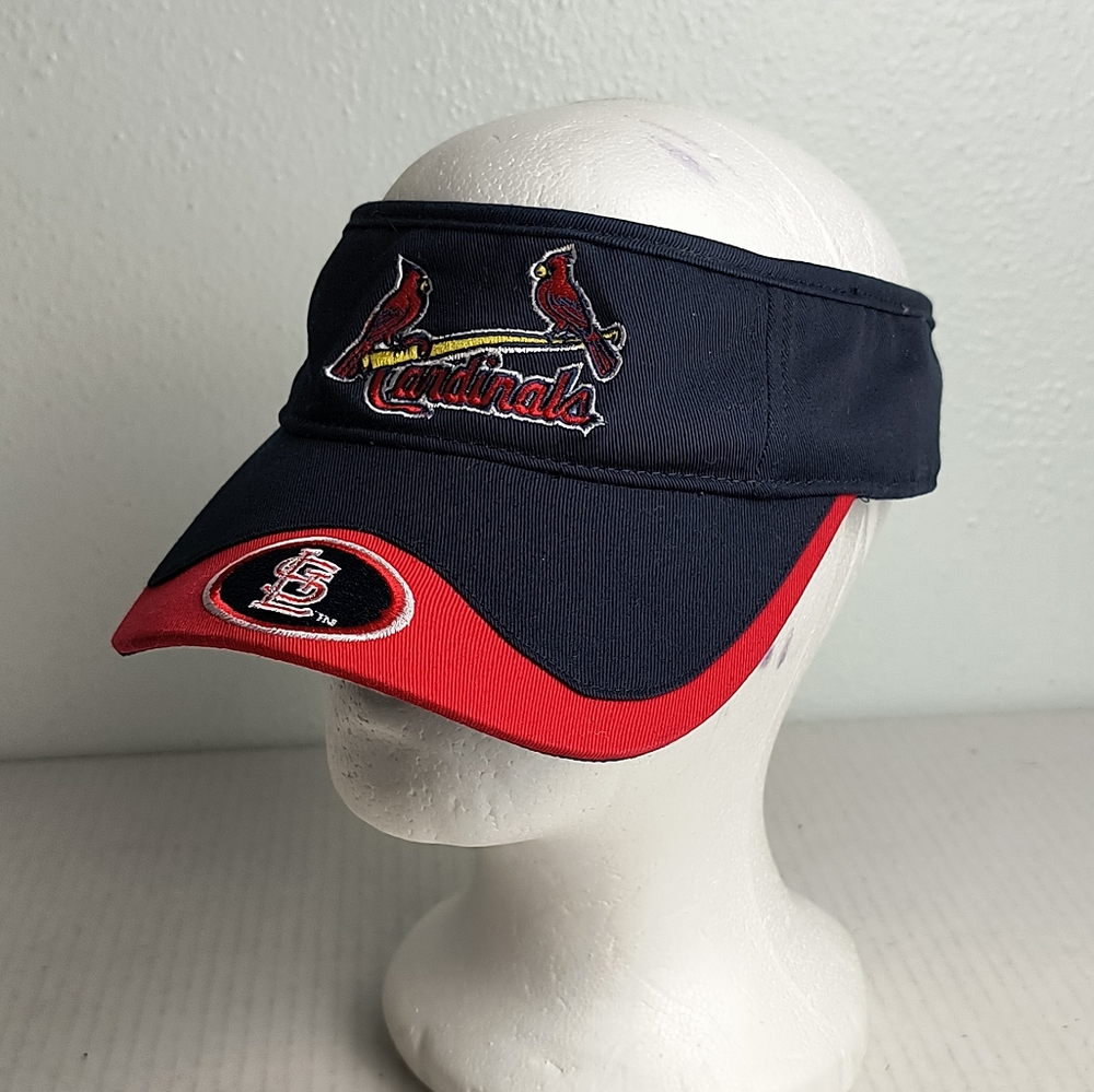 Cardinals Baseball Sun Visor/Hat Embroidered Navy/Red Unisex Sport Casul